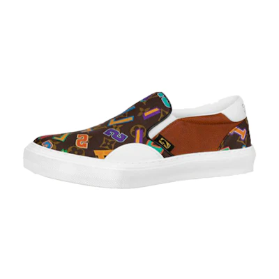 NBA On LV NBA Ollie Slip-On Shoes 'Brown'