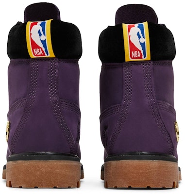 NBA x Timberland 6 Inch Premium 'Los Angeles Lakers' sepatu boots ungu. TB0A285H527 Details for NBA x Timberland 6 Inch Premium 'Los Angeles Lakers' sepatu boots ungu. TB0A285H527