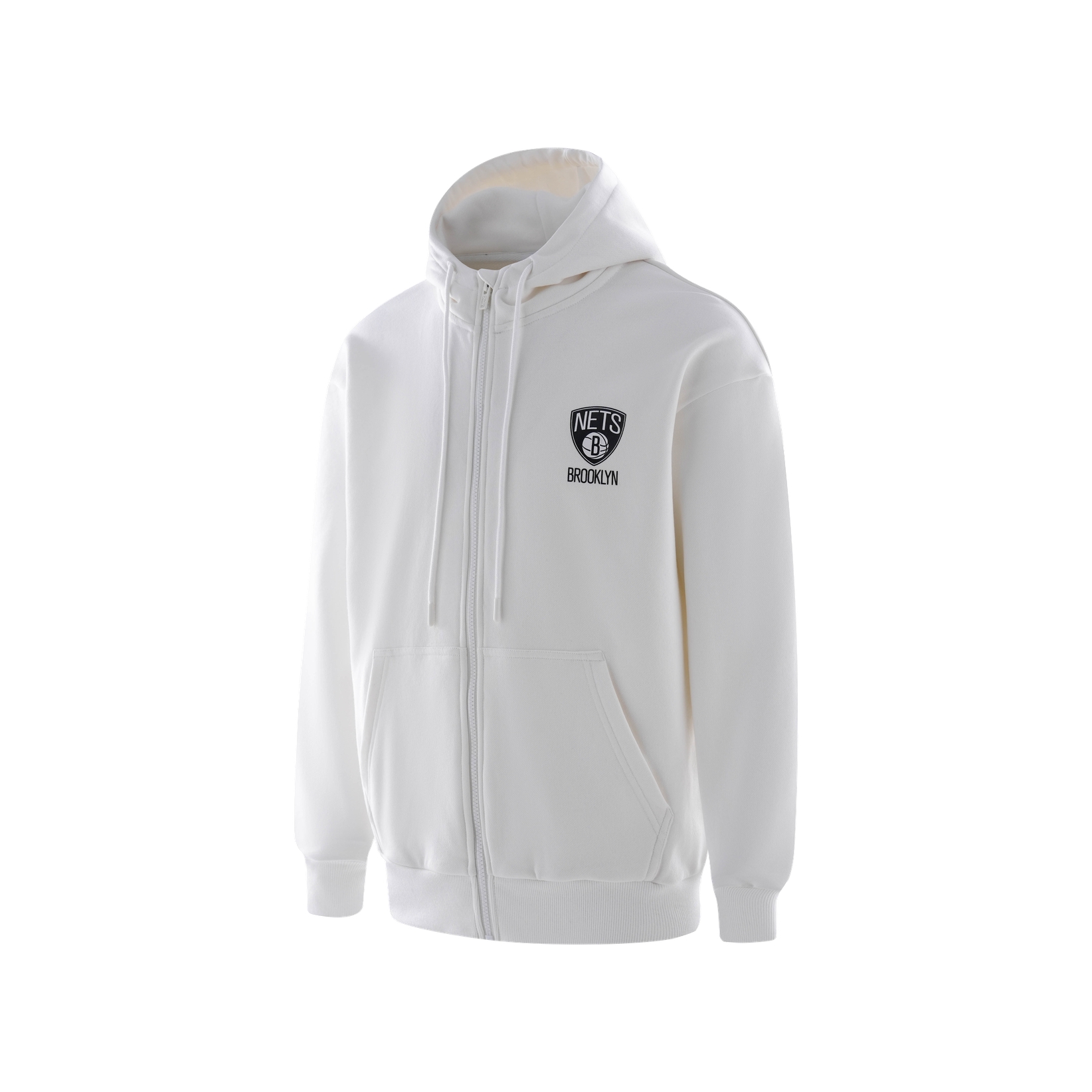 NBA Year of the Rabbit Brooklyn Nets Loose Fit Zip Hoodie White Unisex APFZH00006BKN21