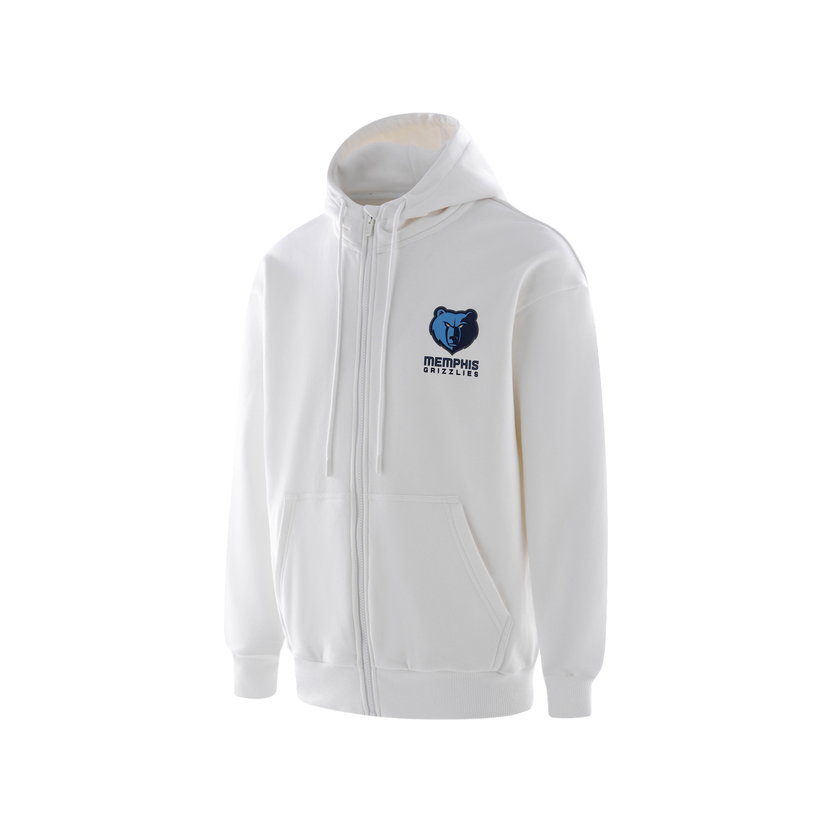 NBA Year of the Rabbit Grizzlies Cartoon Print Zip Hoodie Unisex White APFZH00006MEM26