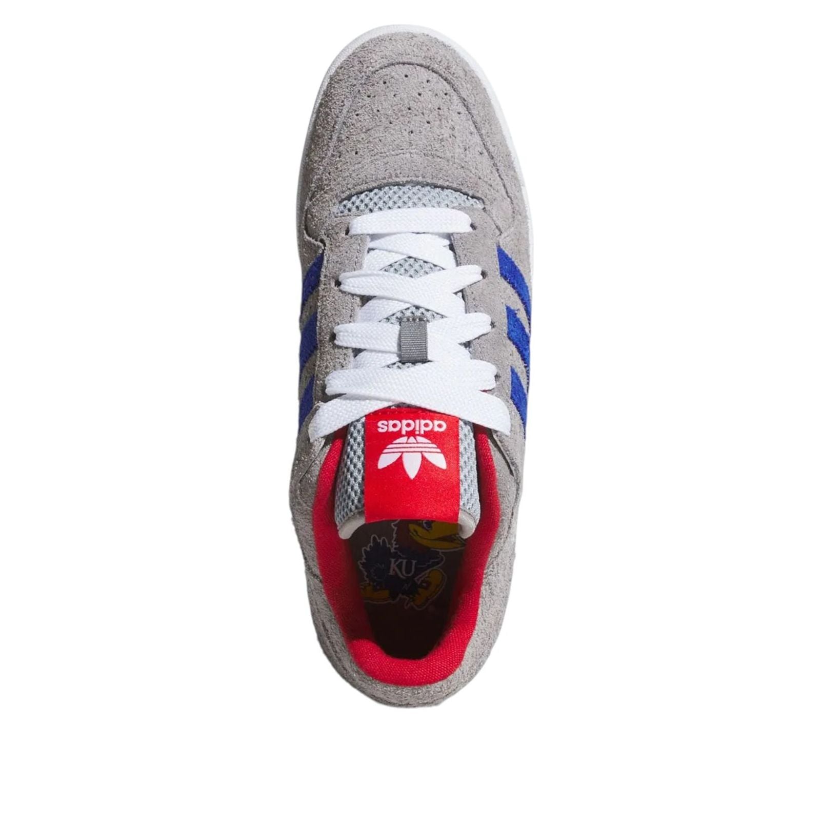 Lookbook NCAA x adidas Forum Low ''Kansas 2025'' Sepatu Sneakers HQ7485