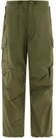 Needles Green Solid Straight-Leg Cargo Pants with Mid-Waist. OT093A Needles Green Solid Straight-Leg Cargo Pants with Mid-Waist. OT093A