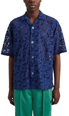 Needles 海軍藍素色短袖休閒襯衫 MR252-NVY Lookbook Needles 海軍藍素色短袖休閒襯衫 MR252-NVY