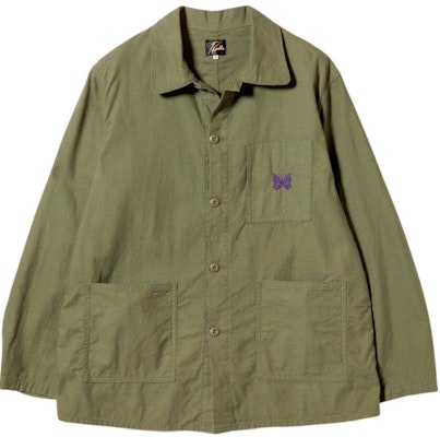 Needles 橄欖綠刺繡蝴蝶長袖襯衫 PU238B Buy Needles 橄欖綠刺繡蝴蝶長袖襯衫 PU238B