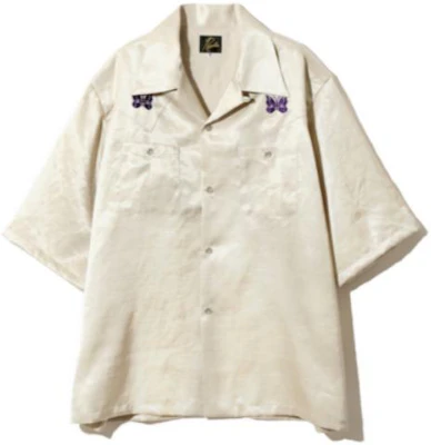 Needles Solid Brown Short Sleeve Polo Casual Shirt MR254C Buy Needles Solid Brown Short Sleeve Polo Casual Shirt MR254C