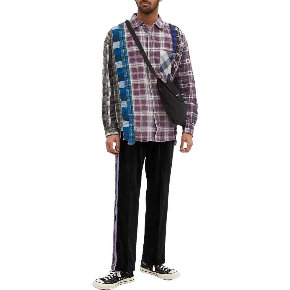 Lookbook Needles 純色條紋針織運動褲 KP227-BK