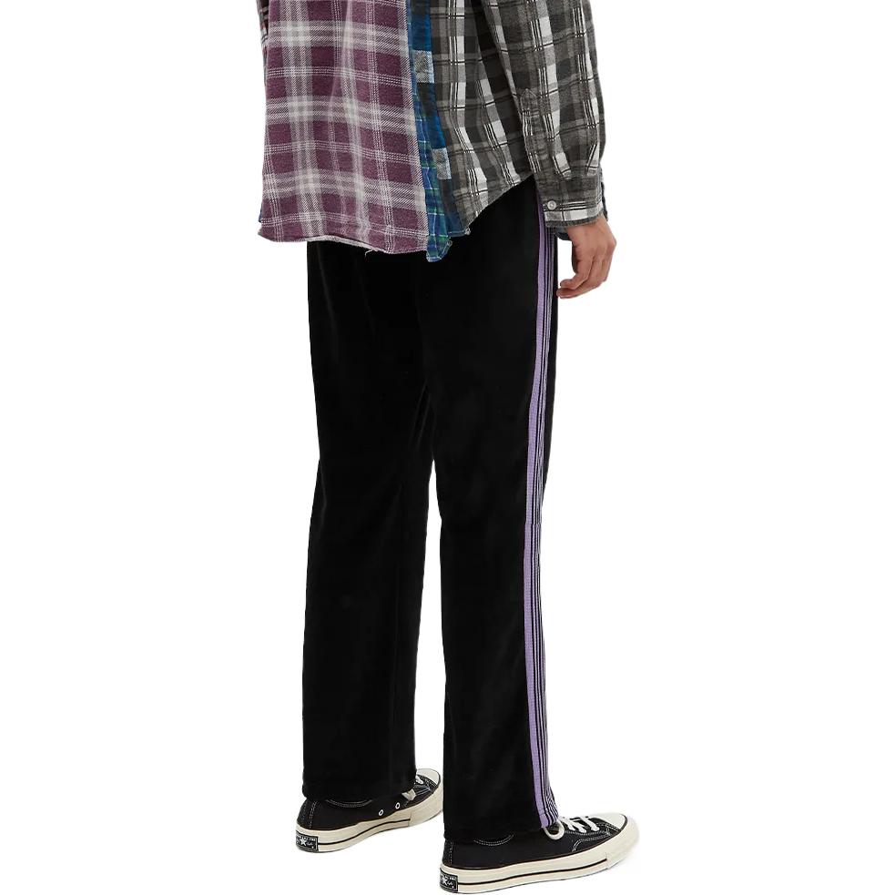 Shop Needles 純色條紋針織運動褲 KP227-BK