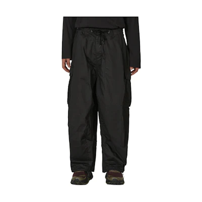 Needles Solid Wide-Leg Relaxed Pants - Black OT218B