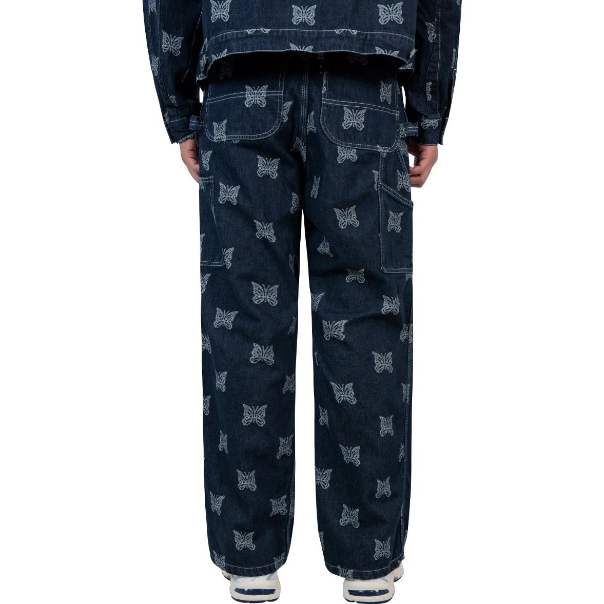 Shop Needles 直筒牛仔褲 蝴蝶全版印花. MR212-INDIGO