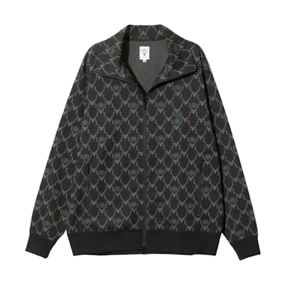 Needles Black All-Over Printed Zip-Up Jacket Unisex OT597B