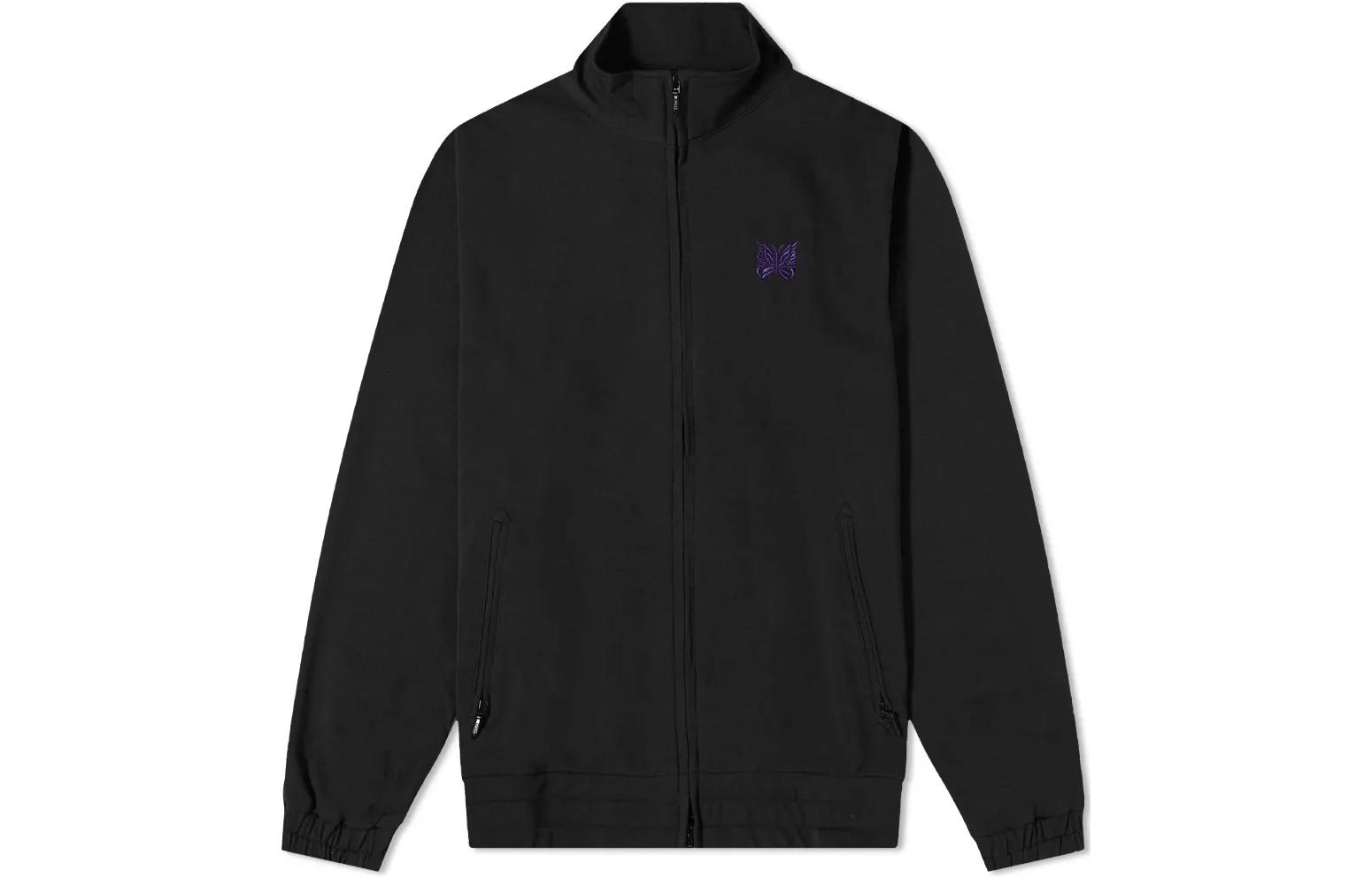 Needles Black Solid Butterfly Embroidered Jacket JO211-BK