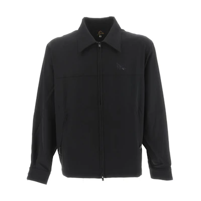 Needles Black Solid Zip-Up Collared Jacket MR203000BLACK