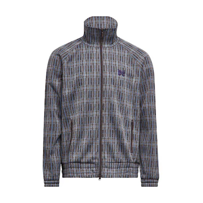 Needles Blue Plaid Jacquard Track Jacket JO219B
