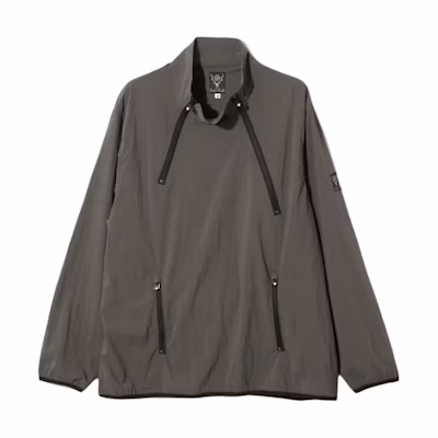 Needles Brown Collapsible Stand Collar Pullover Jacket Unisex Long Sleeve OT104C