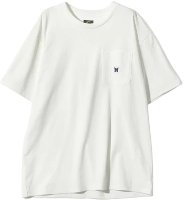 Needles Butterfly Embroidered Crewneck Short-Sleeve T-Shirt Unisex White OT262A Buy Needles Butterfly Embroidered Crewneck Short-Sleeve T-Shirt Unisex White OT262A
