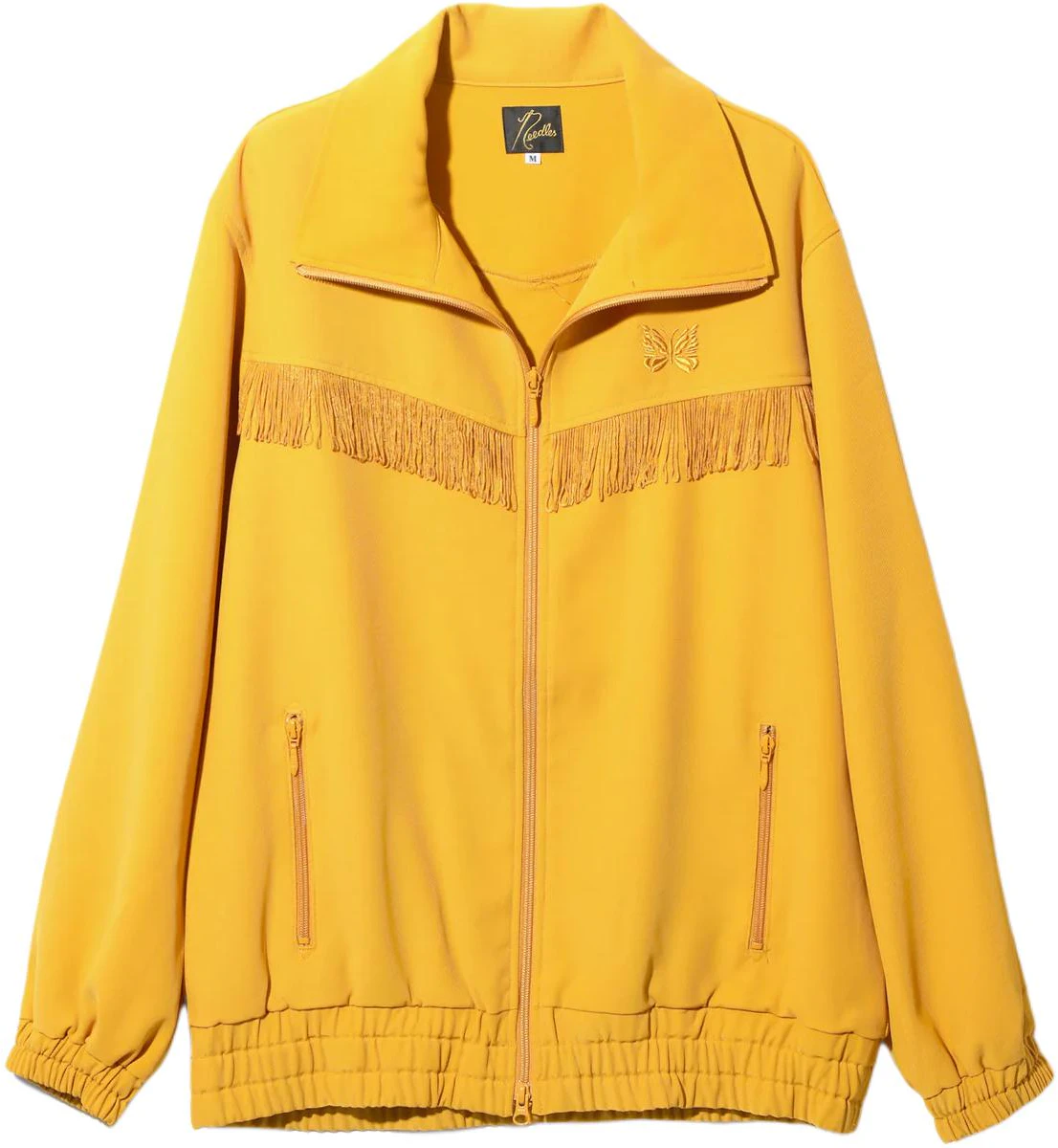 needles-butterfly-embroidered-fringe-collar-jacket-yellow-unisex-ot-198-a