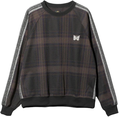 Needles Butterfly Jacquard Crewneck Sweatshirt Unisex Coklat NS1501B Buy Needles Butterfly Jacquard Crewneck Sweatshirt Unisex Coklat NS1501B