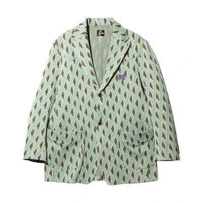 Needles Butterfly Embroidered Long Sleeve Jacket Unisex Light Green OT222A