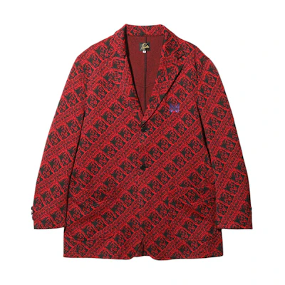 Needles Butterfly Embroidered Red Long-Sleeve Jacket Unisex OT222B