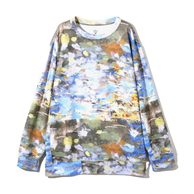 Needles Camouflage Tie-Dye Crewneck Long Sleeve Sweatshirt Multi-Color Men MR856A