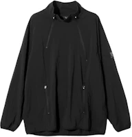 Needles Collapsible Stand Collar Pullover Jacket Unisex Black OT103C Needles Collapsible Stand Collar Pullover Jacket Unisex Black OT103C