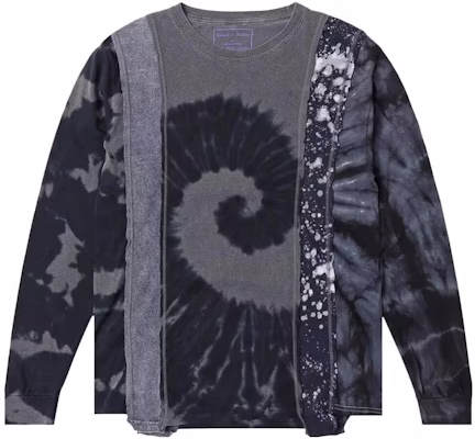 니들스 컬러블록 크루넥 풀오버 스웨트셔츠 퍼플 LQ316BLAC Buy 니들스 컬러블록 크루넥 풀오버 스웨트셔츠 퍼플 LQ316BLAC