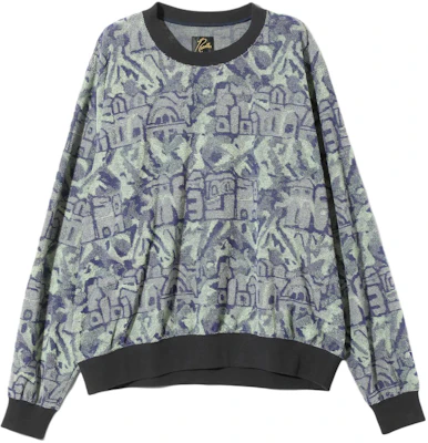 Needles Baju Sweatshirt Hijau Lengan Panjang Unisex Untuk Lelaki & Wanita OT094C Buy Needles Baju Sweatshirt Hijau Lengan Panjang Unisex Untuk Lelaki & Wanita OT094C