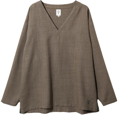 니들스 자수 브이넥 오버사이즈 스웻셔츠 브라운 유니섹스 OT512B Buy 니들스 자수 브이넥 오버사이즈 스웻셔츠 브라운 유니섹스 OT512B