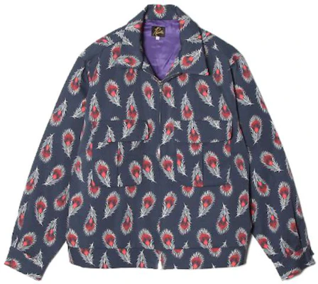 Needles Feather Print Zip-Up Jacket Purple Men’s NS134 Buy Needles Feather Print Zip-Up Jacket Purple Men’s NS134