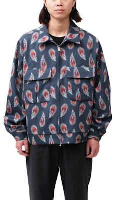 Needles Feather Print Zip-Up Jacket Purple Men’s NS134 Details for Needles Feather Print Zip-Up Jacket Purple Men’s NS134