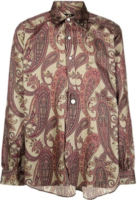 Needles FW21 棕色佩斯利印花長袖襯衫 JO195AKHAKI Order Needles FW21 棕色佩斯利印花長袖襯衫 JO195AKHAKI