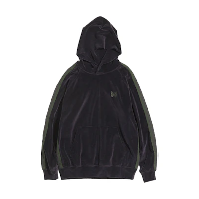 Needles FW21 Color-Block Pullover Hoodie Unisex Purple JO228A