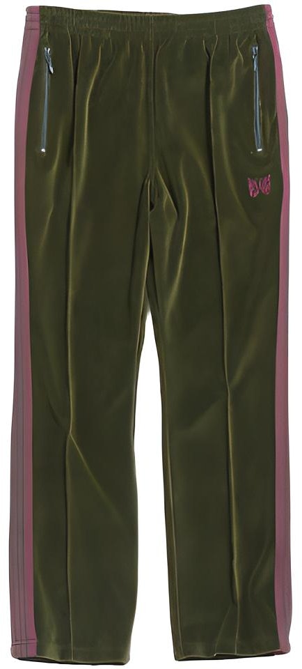 needles-fw-21-green-striped-panel-elastic-waist-track-pants-unisex-jo-229-b