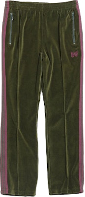 Needles FW21绿色条纹拼接松紧腰运动裤男女款 JO229B Order Needles FW21绿色条纹拼接松紧腰运动裤男女款 JO229B