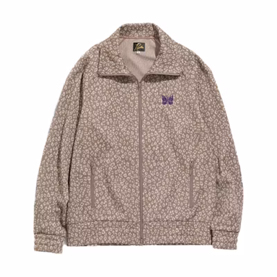 Needles FW21 Printed Zip-Up Collar Jacket Brown JO219D