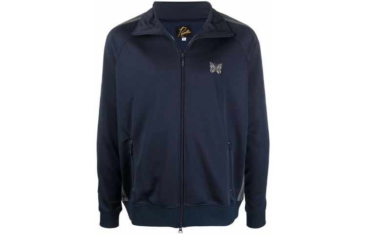 Needles FW21 Side Stripe Track Jacket Blue J0221