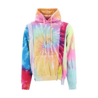 Needles FW21 Tie-Dye Multicolor Hoodie Blue Fashion JO291
