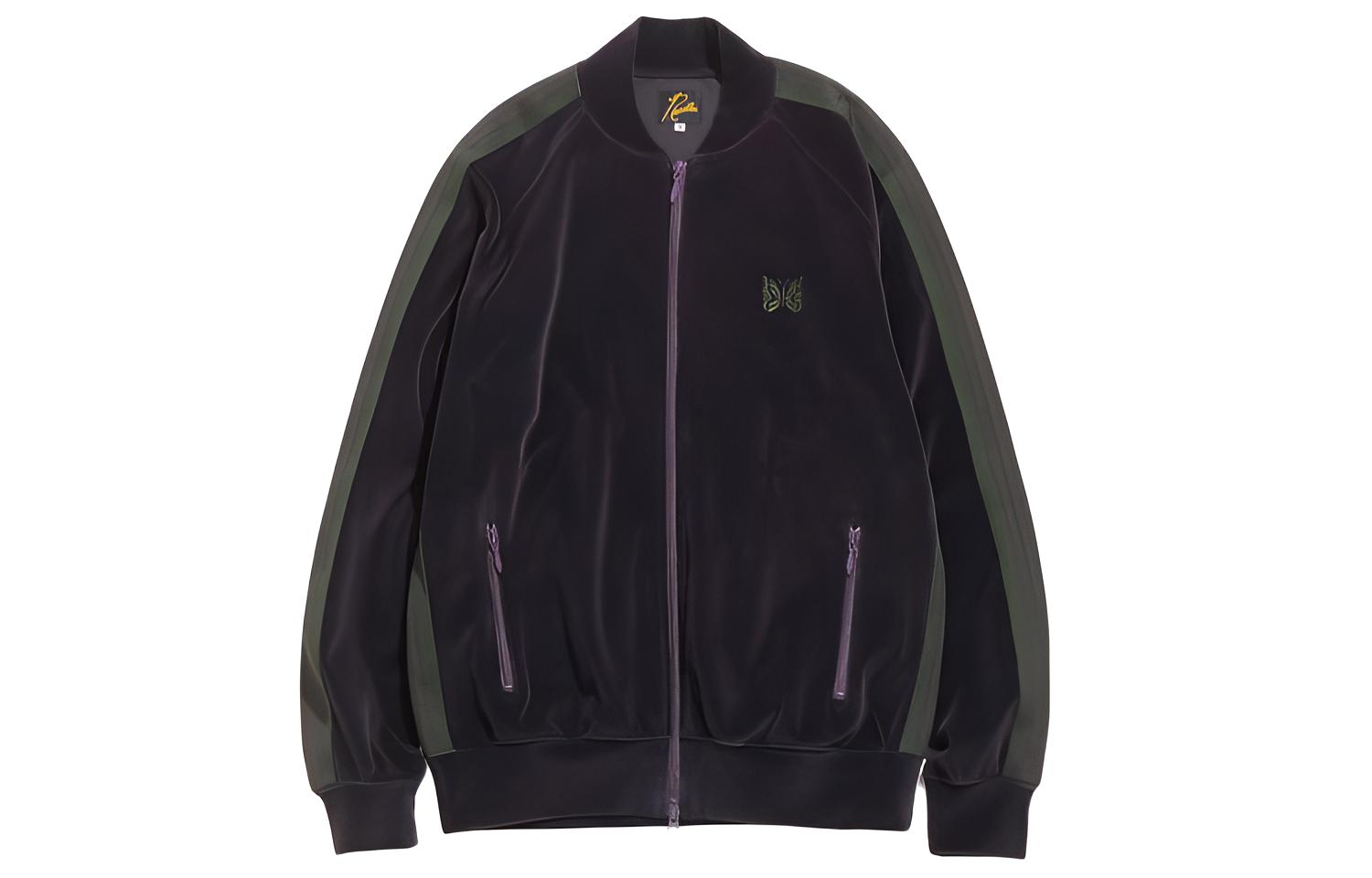 Needles FW21 Zipper Casual Jacket Unisex Deep Purple JO227A