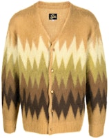 Needles FW22 Brown Zigzag Pattern Sweater. LQ274 Needles FW22 Brown Zigzag Pattern Sweater. LQ274