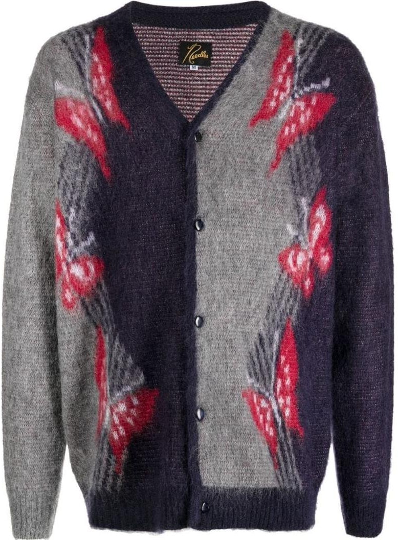 needles-fw-22-gray-v-neck-cardigan-sweater-with-butterfly-pattern-lq-275