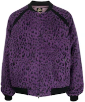 Needles FW22 Animal Print Bomber Jacket Men LQ112 Needles FW22 Animal Print Bomber Jacket Men LQ112