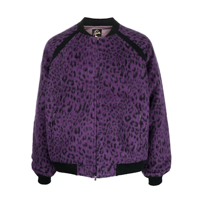 Needles FW22 Animal Print Bomber Jacket Men LQ112
