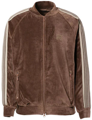 Needles FW22 棕色天鵝絨刺繡蝴蝶飛行外套 LQ234-BRW Buy Needles FW22 棕色天鵝絨刺繡蝴蝶飛行外套 LQ234-BRW