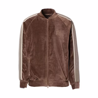 Needles FW22 Brown Velvet Butterfly Embroidered Bomber Jacket LQ234-BRW