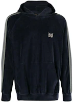 Needles FW22 Butterfly Embroidered Hoodie Navy Blue () LQ235-NAVY Needles FW22 Butterfly Embroidered Hoodie Navy Blue () LQ235-NAVY