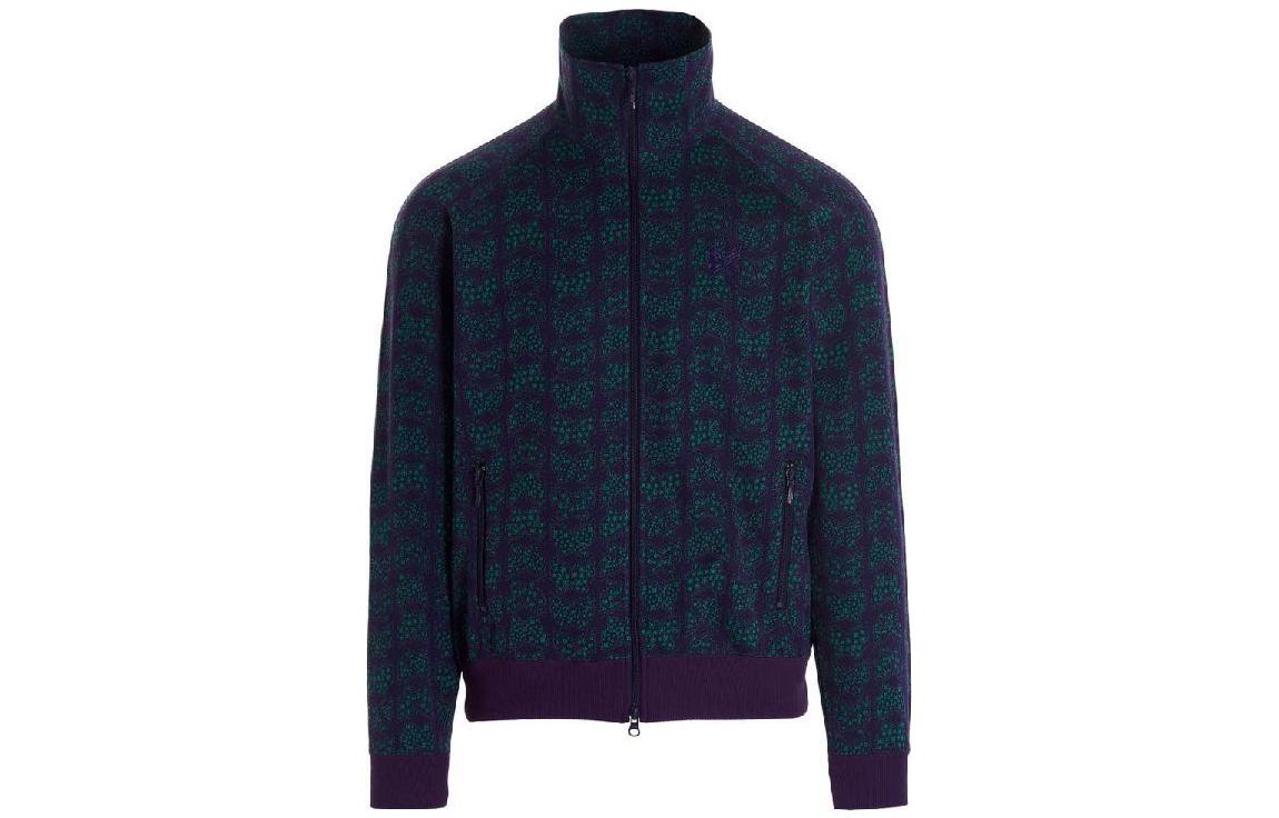 Needles FW22 Butterfly Jacquard Track Jacket Blue Mens KP212PL/K