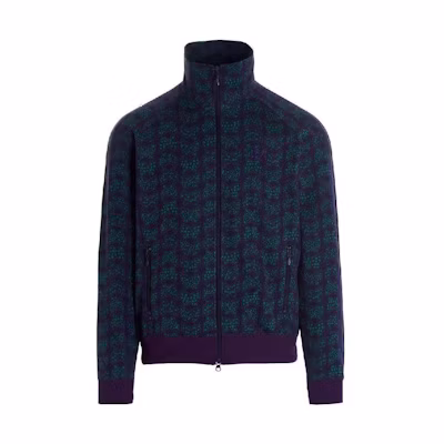 Needles FW22 Butterfly Jacquard Track Jacket Blue Mens KP212PL/K