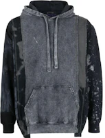 Needles FW22 Distressed Graphic Patchwork Hoodie Grey Men LQ315MULTI Needles FW22 Distressed Graphic Patchwork Hoodie Grey Men LQ315MULTI