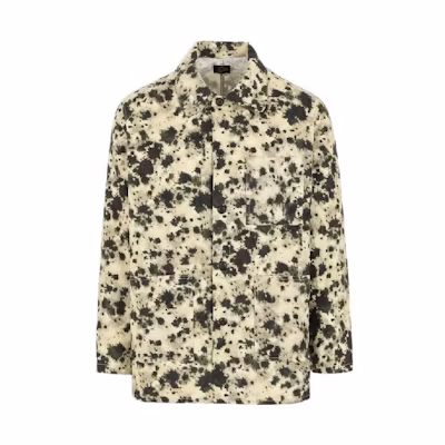 Needles FW22 Ink Splatter Button-Up Shirt Jacket Yellow () IN071CO