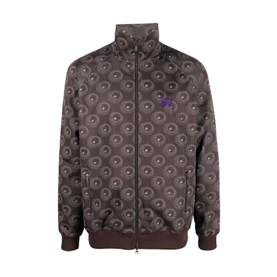Needles FW22 Polka Dot Full-Zip Jacket Brown LQ224B